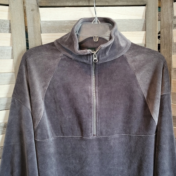 Women's Quarter Zip Velour Tunic Sweatshirt | Wild Fable | Medium - Picture 4 of 9